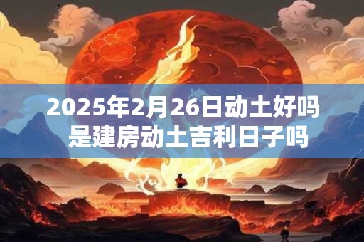 2025年2月26日动土好吗  是建房动土吉利日子吗