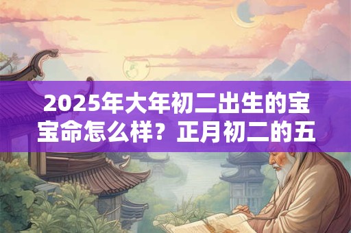2025年大年初二出生的宝宝命怎么样？正月初二的五行