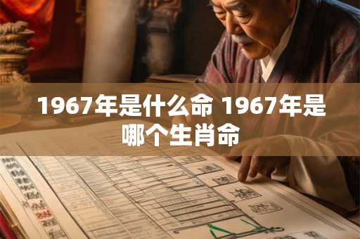1967年是什么命 1967年是哪个生肖命