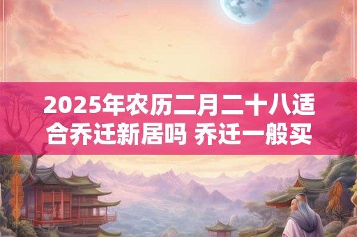 2025年农历二月二十八适合乔迁新居吗 乔迁一般买几个碗