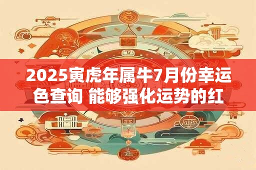 2025寅虎年属牛7月份幸运色查询 能够强化运势的红色