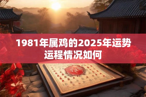 1981年属鸡的2025年运势运程情况如何