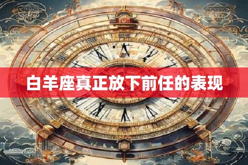 白羊座真正放下前任的表现