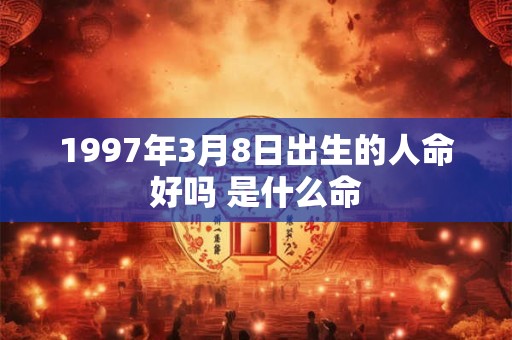 1997年3月8日出生的人命好吗 是什么命
