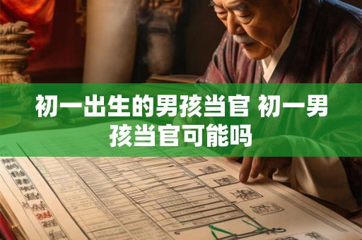 初一出生的男孩当官 初一男孩当官可能吗