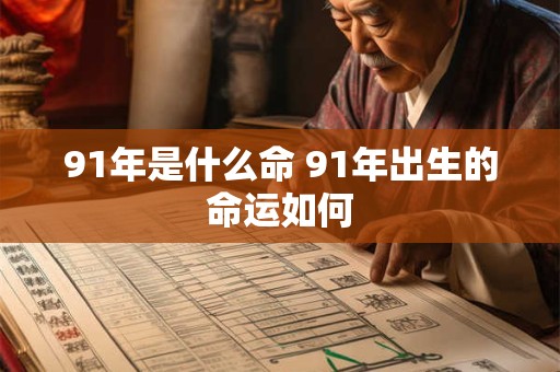 91年是什么命 91年出生的命运如何