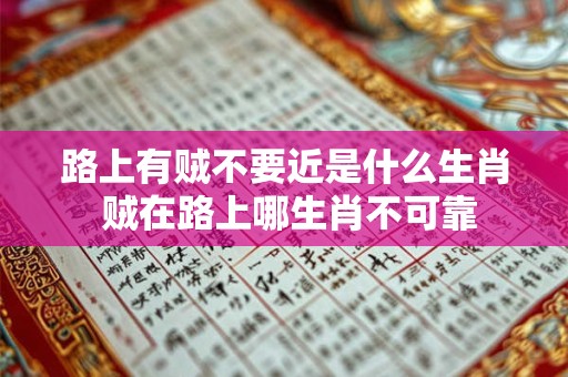 路上有贼不要近是什么生肖 贼在路上哪生肖不可靠