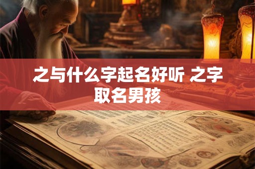 之与什么字起名好听 之字取名男孩