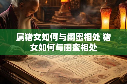 属猪女如何与闺蜜相处 猪女如何与闺蜜相处