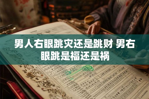 男人右眼跳灾还是跳财 男右眼跳是福还是祸