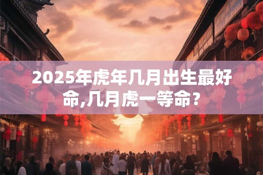 2025年虎年几月出生最好命,几月虎一等命? 2025年虎年几月出生最好命,几月虎一等命?