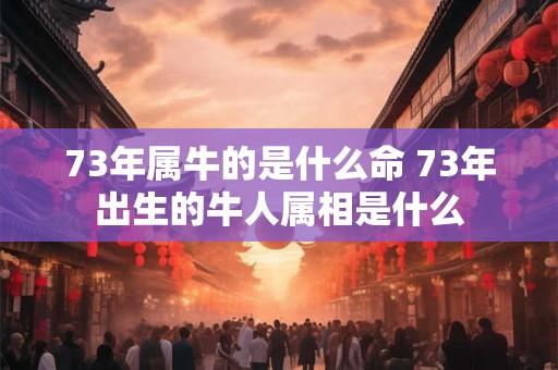 73年属牛的是什么命 73年出生的牛人属相是什么 73年属牛的是什么命 73年出生的牛人属相是什么
