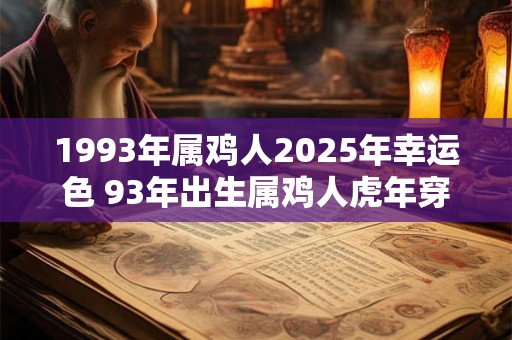 1993年属鸡人2025年幸运色 93年出生属鸡人虎年穿什么颜色衣服好