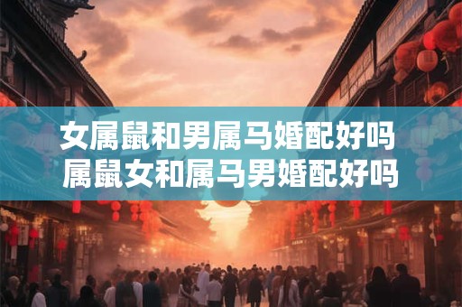 女属鼠和男属马婚配好吗 属鼠女和属马男婚配好吗