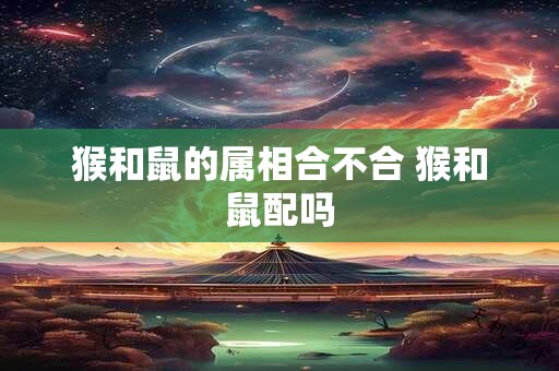 猴和鼠的属相合不合 猴和鼠配吗
