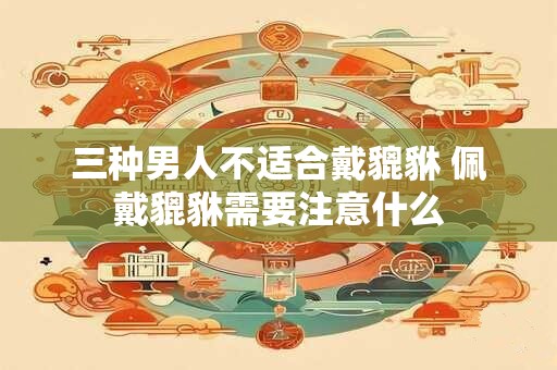 三种男人不适合戴貔貅 佩戴貔貅需要注意什么