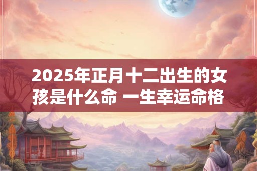 2025年正月十二出生的女孩是什么命 一生幸运命格富贵