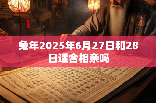 兔年2025年6月27日和28日适合相亲吗