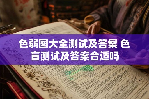 色弱图大全测试及答案 色盲测试及答案合适吗