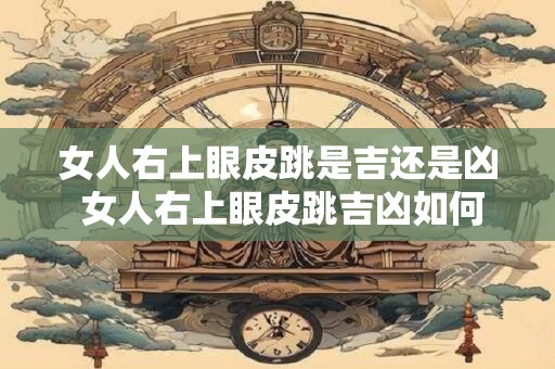 女人右上眼皮跳是吉还是凶 女人右上眼皮跳吉凶如何