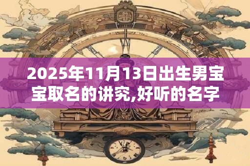 2025年11月13日出生男宝宝取名的讲究,好听的名字大全