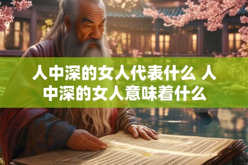 人中深的女人代表什么 人中深的女人意味着什么