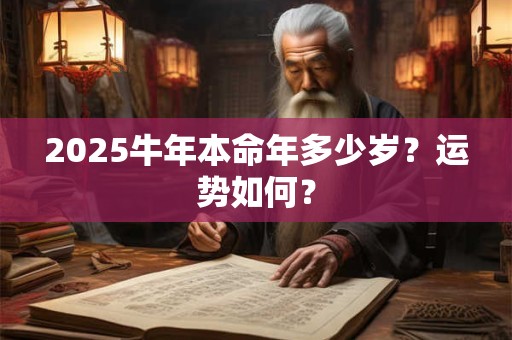 2025牛年本命年多少岁？运势如何？