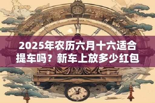 2025年农历六月十六适合提车吗？新车上放多少红包吉利？