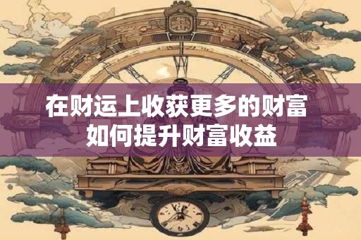 在财运上收获更多的财富 如何提升财富收益