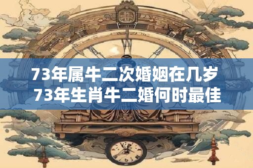 73年属牛二次婚姻在几岁 73年生肖牛二婚何时最佳