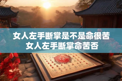 女人左手断掌是不是命很苦 女人左手断掌命苦否