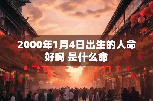 2000年1月4日出生的人命好吗 是什么命 2000年1月4日出生的人命好吗 是什么命