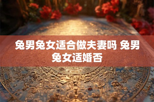 兔男兔女适合做夫妻吗 兔男兔女适婚否