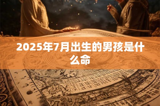 2025年7月出生的男孩是什么命
