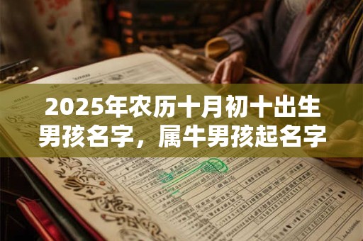 2026年农历十月初十出生男孩名字，属牛男孩起名字好寓意的字