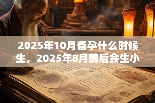 2025年10月备孕什么时候生,2025年8月前后会生小孩 2025年10月备孕什么时候生,2025年8月前后会生小孩