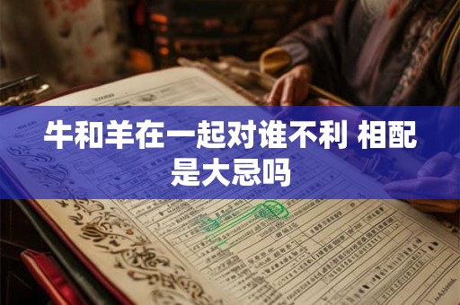牛和羊在一起对谁不利 相配是大忌吗