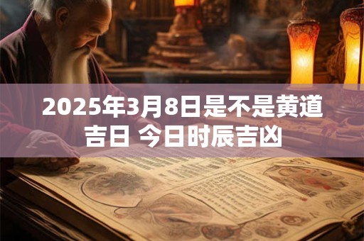 2025年3月8日是不是黄道吉日 今日时辰吉凶