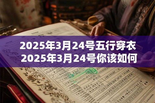 2025年3月24号五行穿衣 2025年3月24号你该如何穿衣以符合五行理论