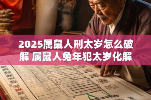 2025属鼠人刑太岁怎么破解 属鼠人兔年犯太岁化解之法