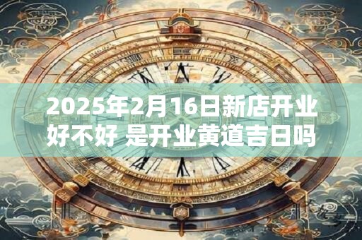 2025年2月16日新店开业好不好 是开业黄道吉日吗
