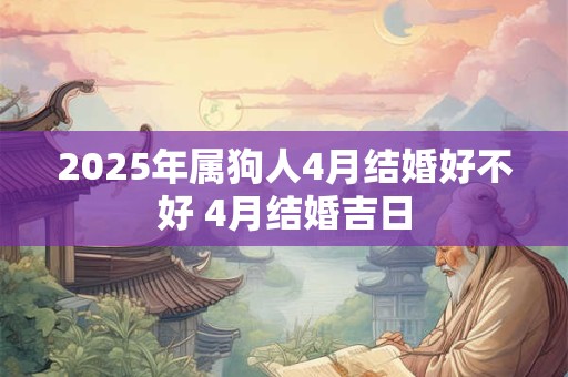 2025年属狗人4月结婚好不好 4月结婚吉日