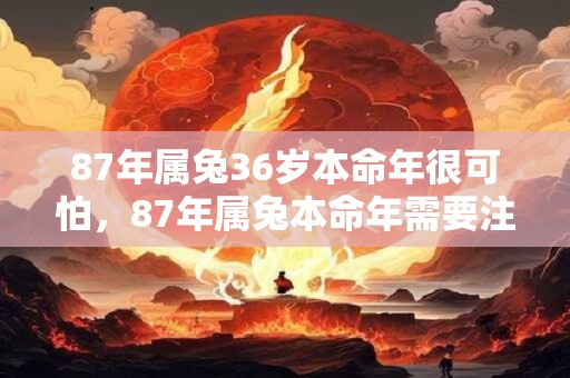 87年属兔36岁本命年很可怕，87年属兔本命年需要注意什么？
