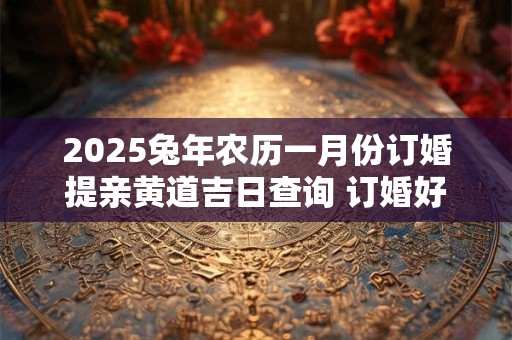 2025兔年农历一月份订婚提亲黄道吉日查询 订婚好日子分析
