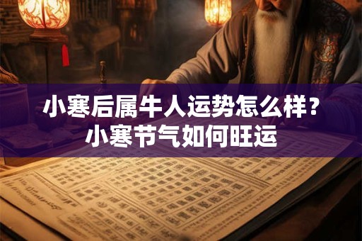 小寒后属牛人运势怎么样？小寒节气如何旺运