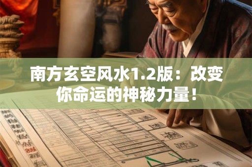 南方玄空风水1.2版：改变你命运的神秘力量！