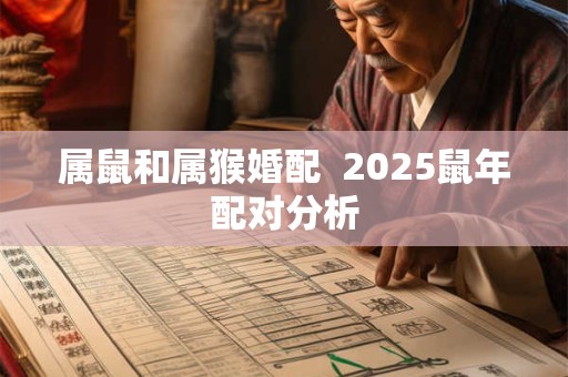 属鼠和属猴婚配  2025鼠年配对分析