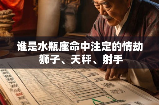 谁是水瓶座命中注定的情劫 狮子、天秤、射手