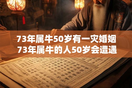 73年属牛50岁有一灾婚姻 73年属牛的人50岁会遭遇婚姻灾难吗