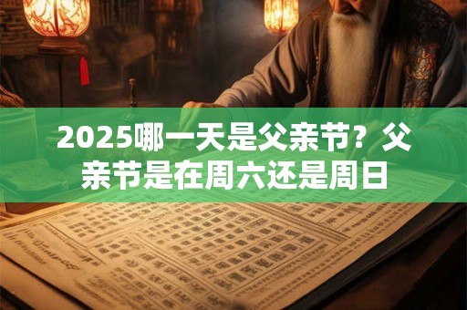 2025哪一天是父亲节？父亲节是在周六还是周日